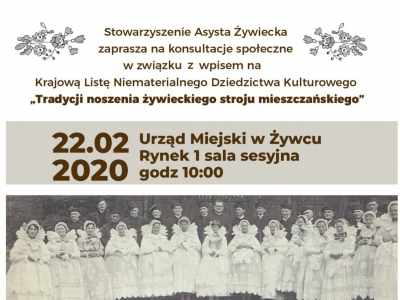 ZAPROSZENIE NA SPOTKANIE Z ŻYWĄ TRADYCJĄ MIASTA ŻYWCA - zdjęcie1