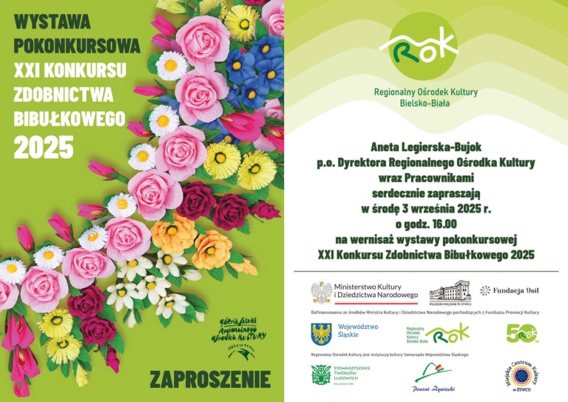 Wystawa pokonkursowa XXI Konkursu zdobnictwa bibułkowego 2025.